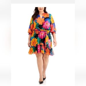 Calvin Klein Colorful floral Dress